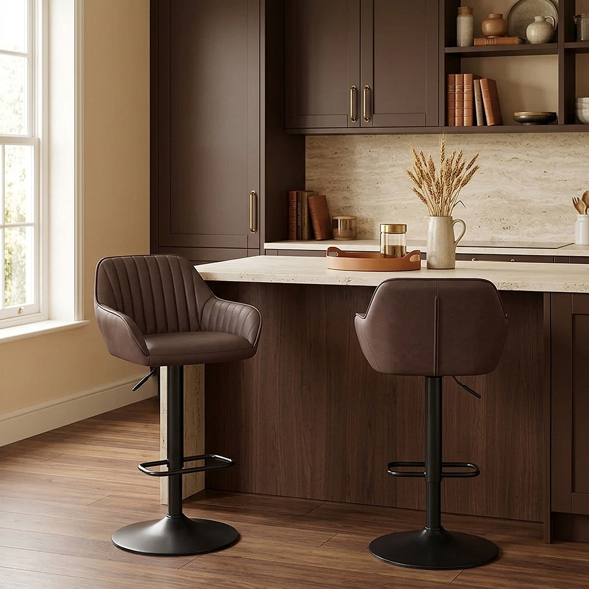 Sol Bar Stool Antique Brown