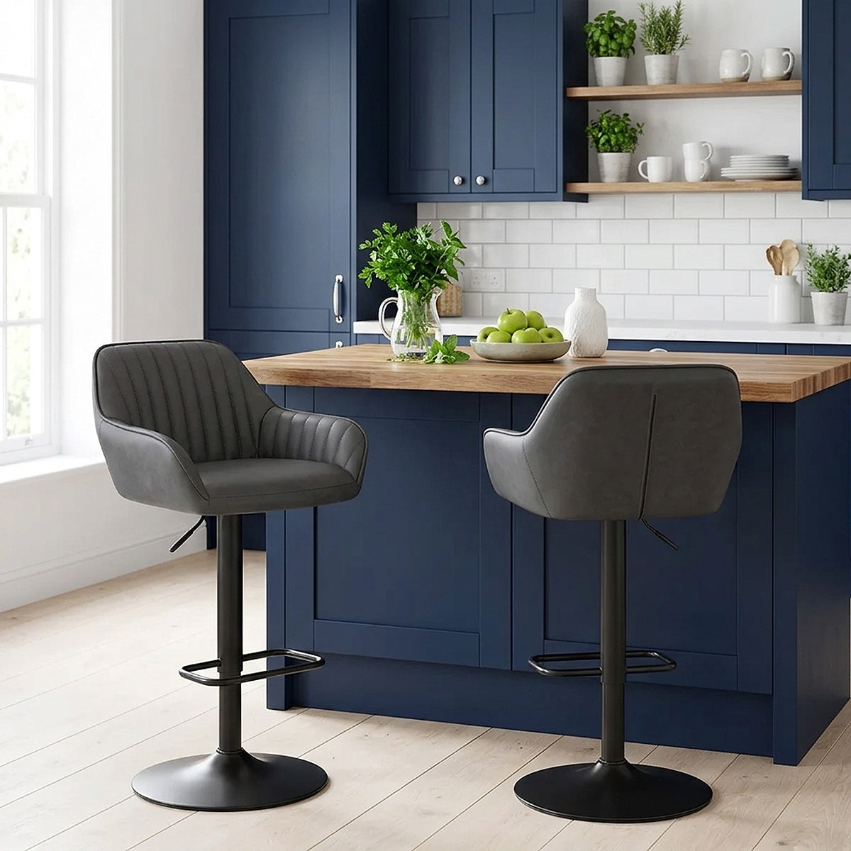 Sol Bar Stool Antique Charcoal