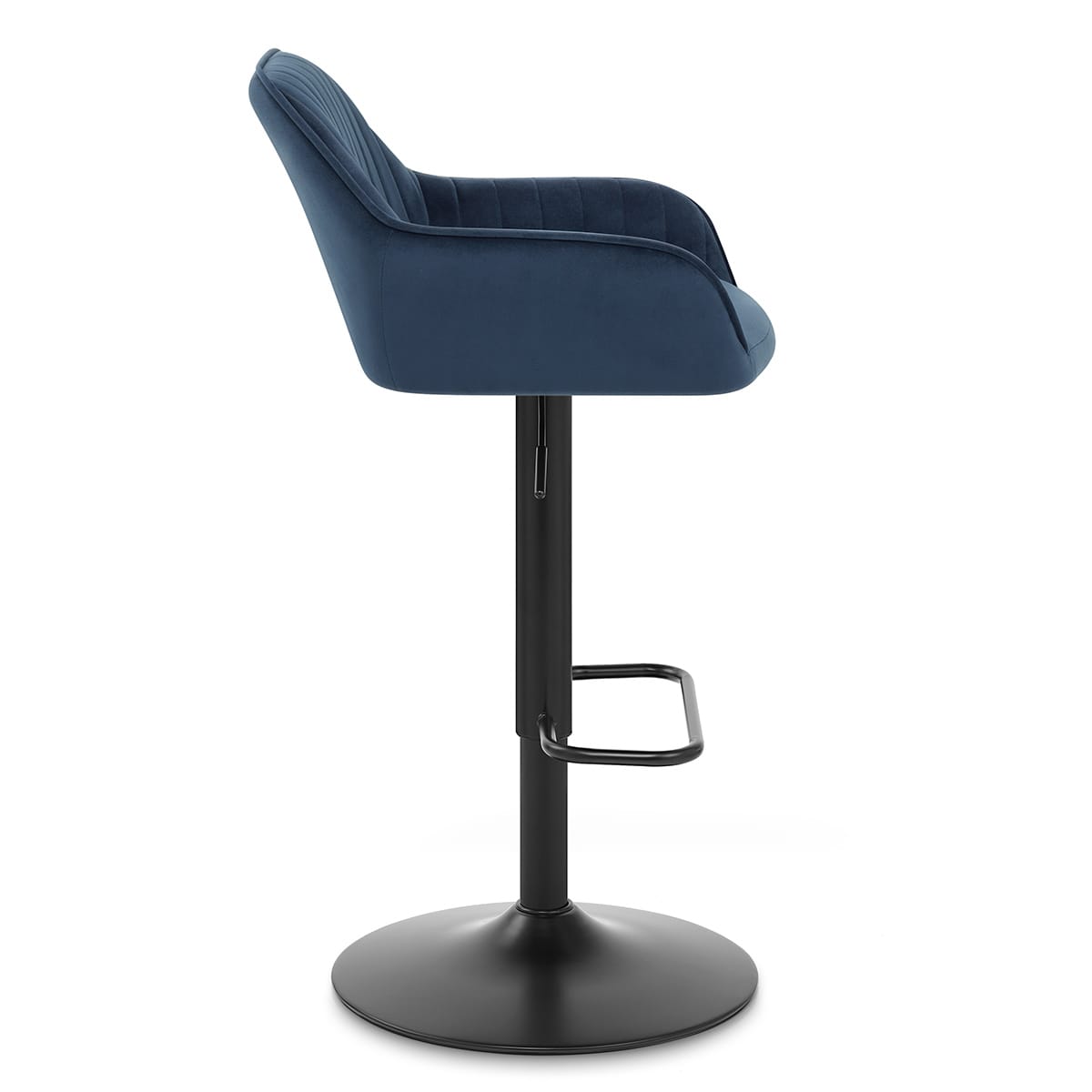 Sol Bar Stool Blue Velvet