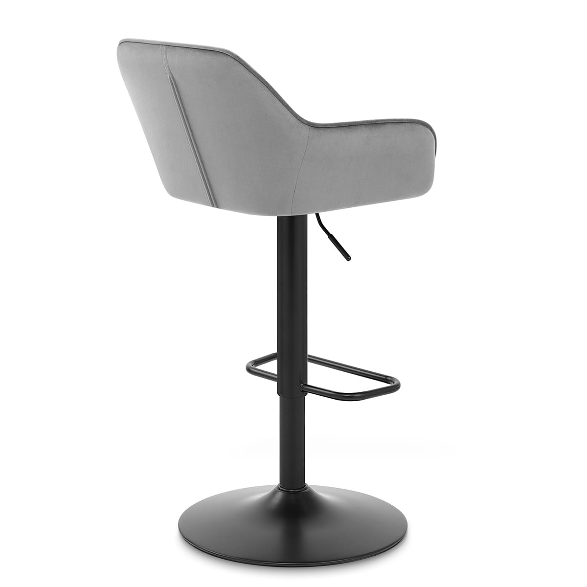 Sol Bar Stool Grey Velvet