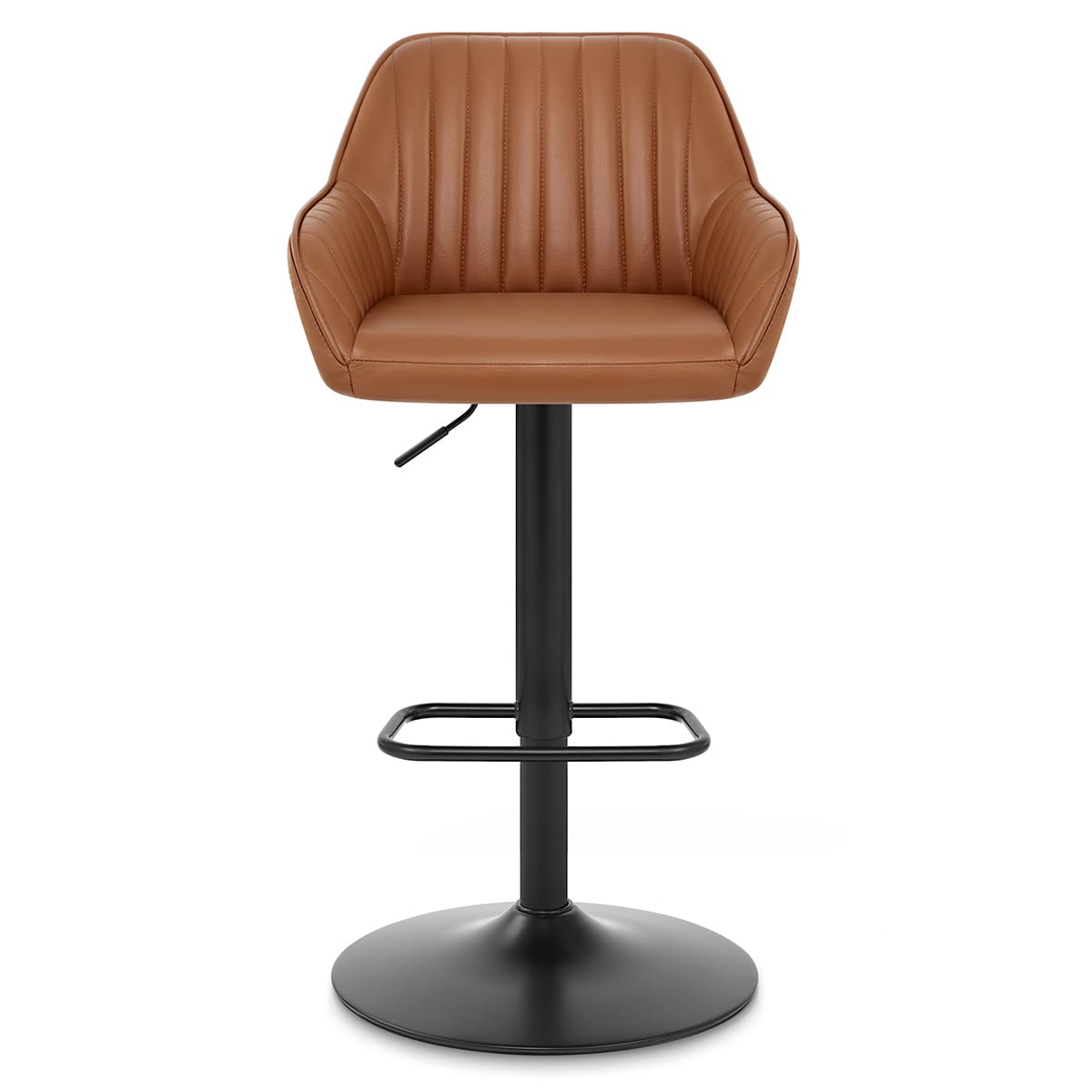 Sol Real Leather Bar Stool Brown
