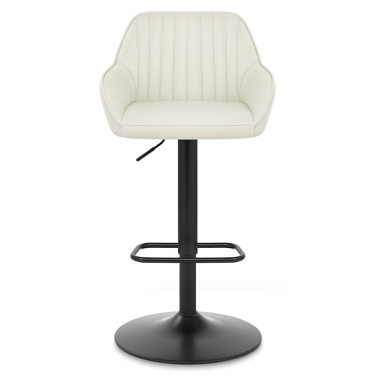 Sol Real Leather Bar Stool Cream