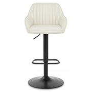 Sol Real Leather Bar Stool Cream