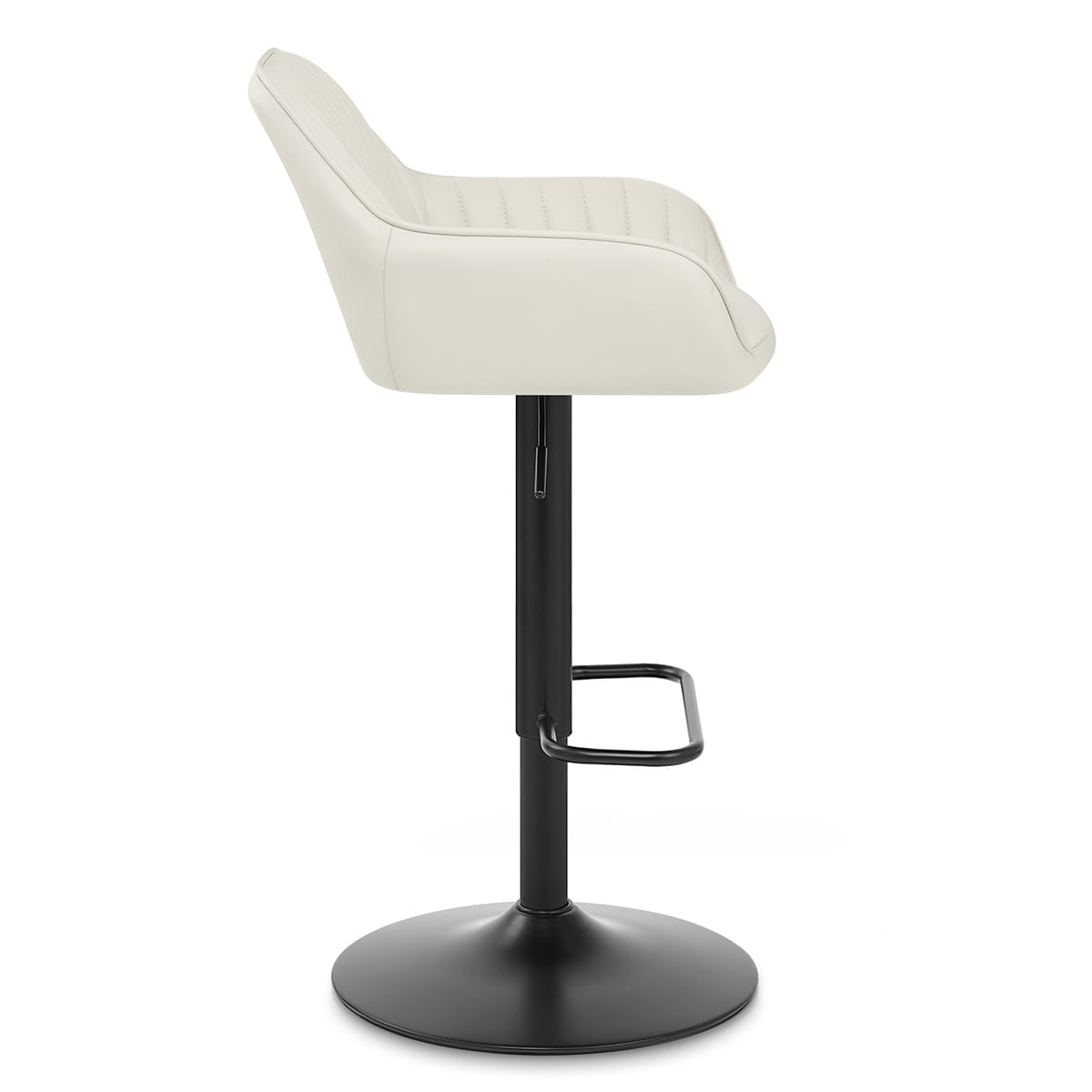 Sol Real Leather Bar Stool Cream