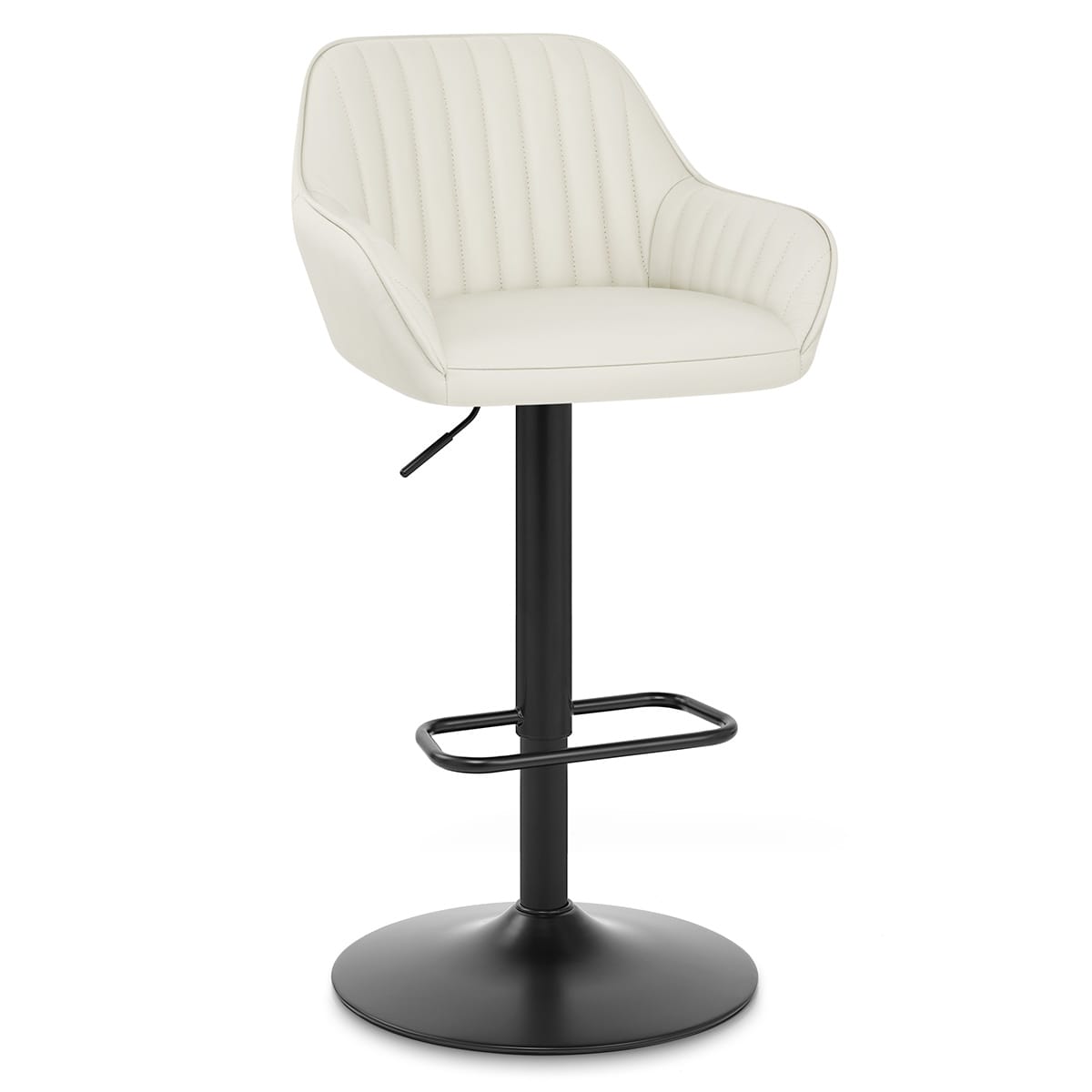 Sol Real Leather Bar Stool Cream