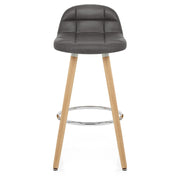 Sole Wooden Stool Grey