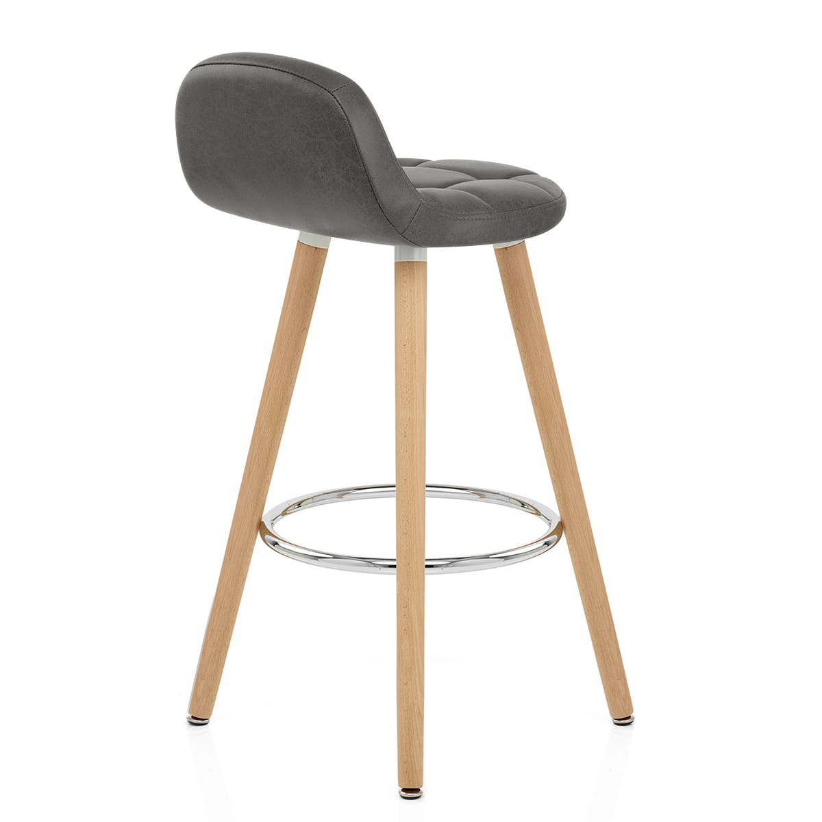 Sole Wooden Stool Grey