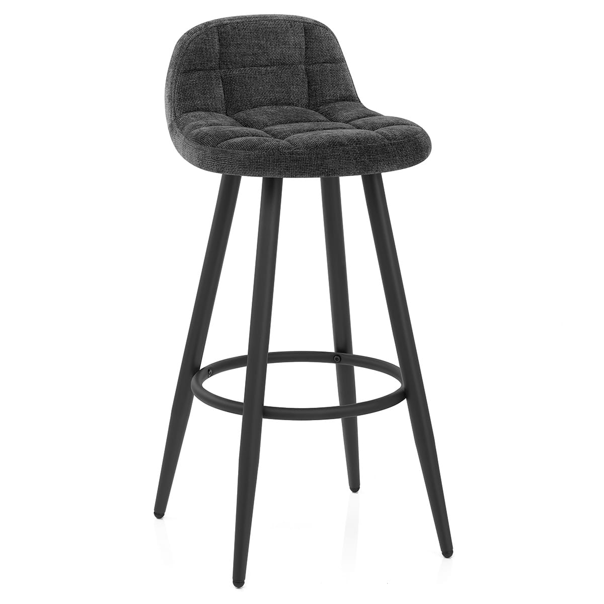 Solo Bar Stool Black Fabric