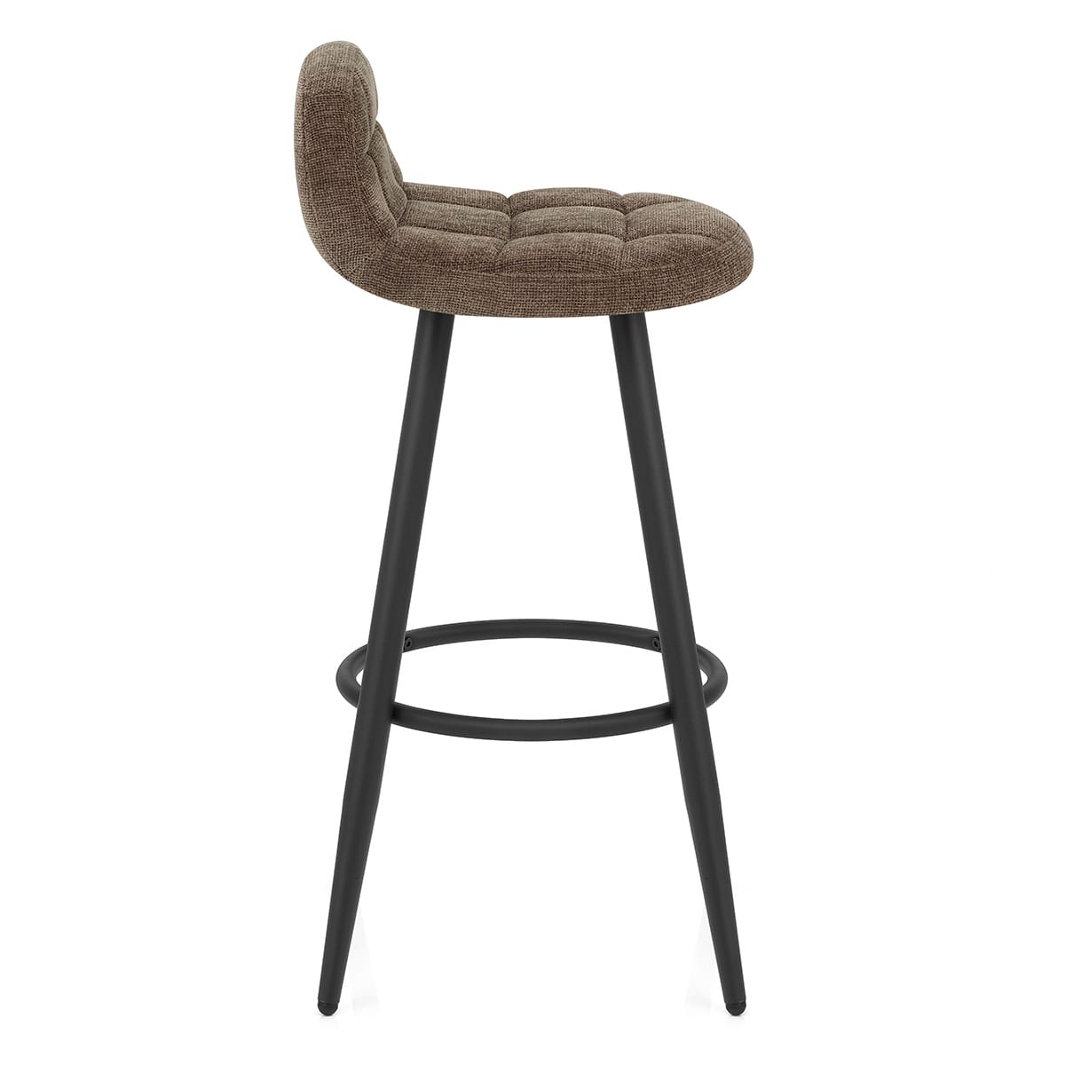 Solo Bar Stool Brown Fabric