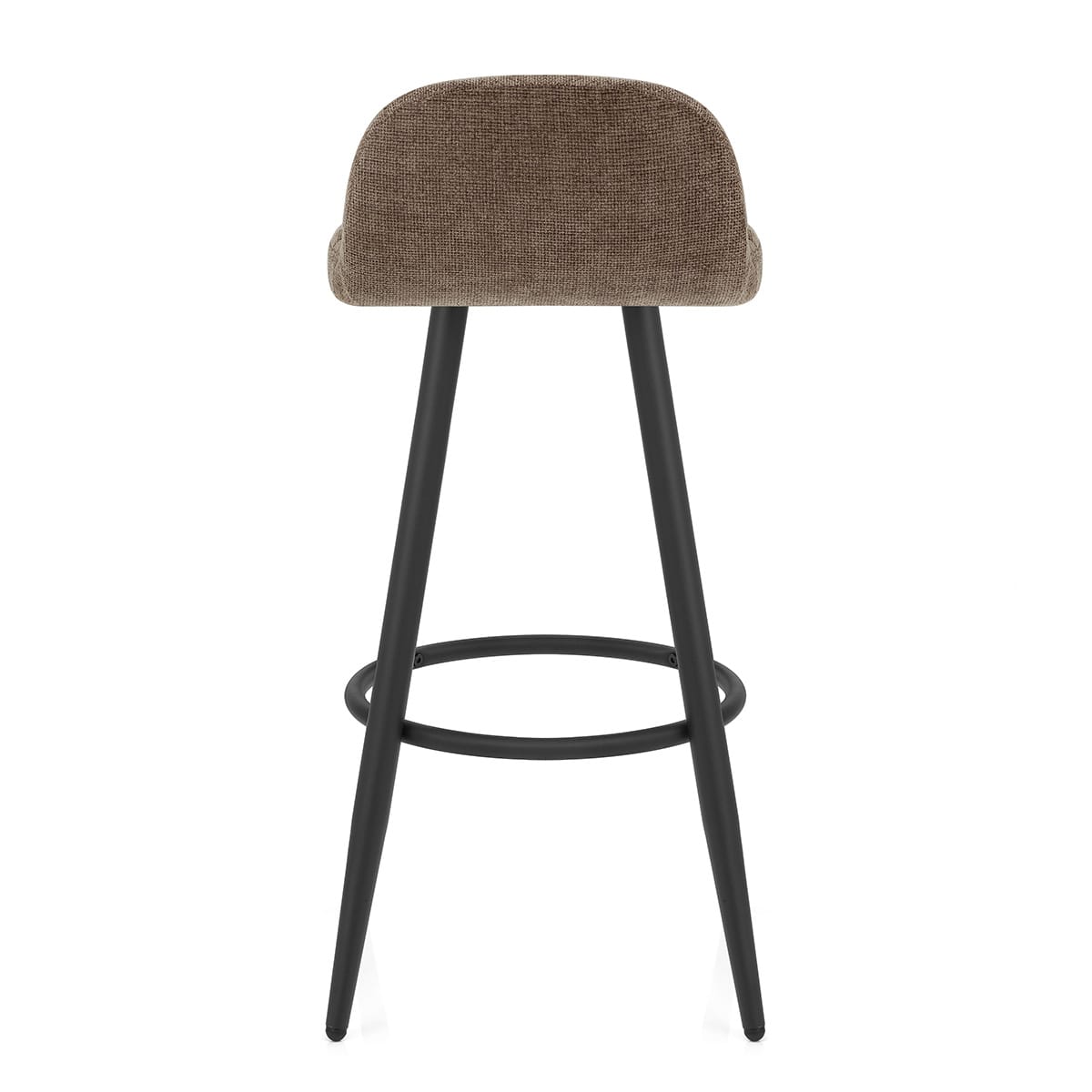 Solo Bar Stool Brown Fabric