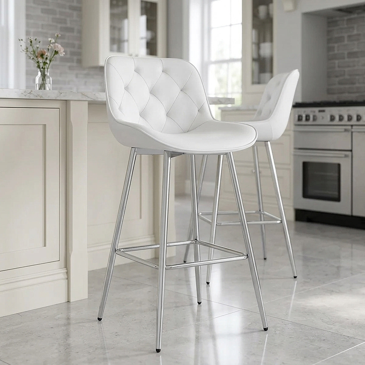 Sprint Bar Stool White