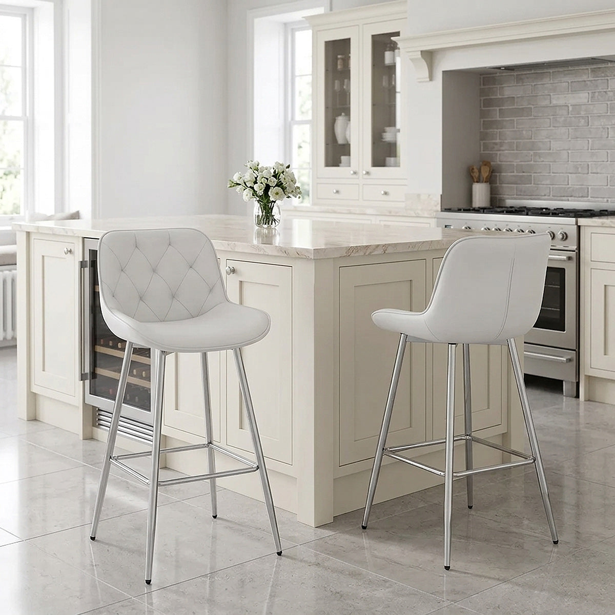 Sprint Bar Stool White