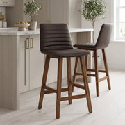 Spritz Wooden Stool Brown