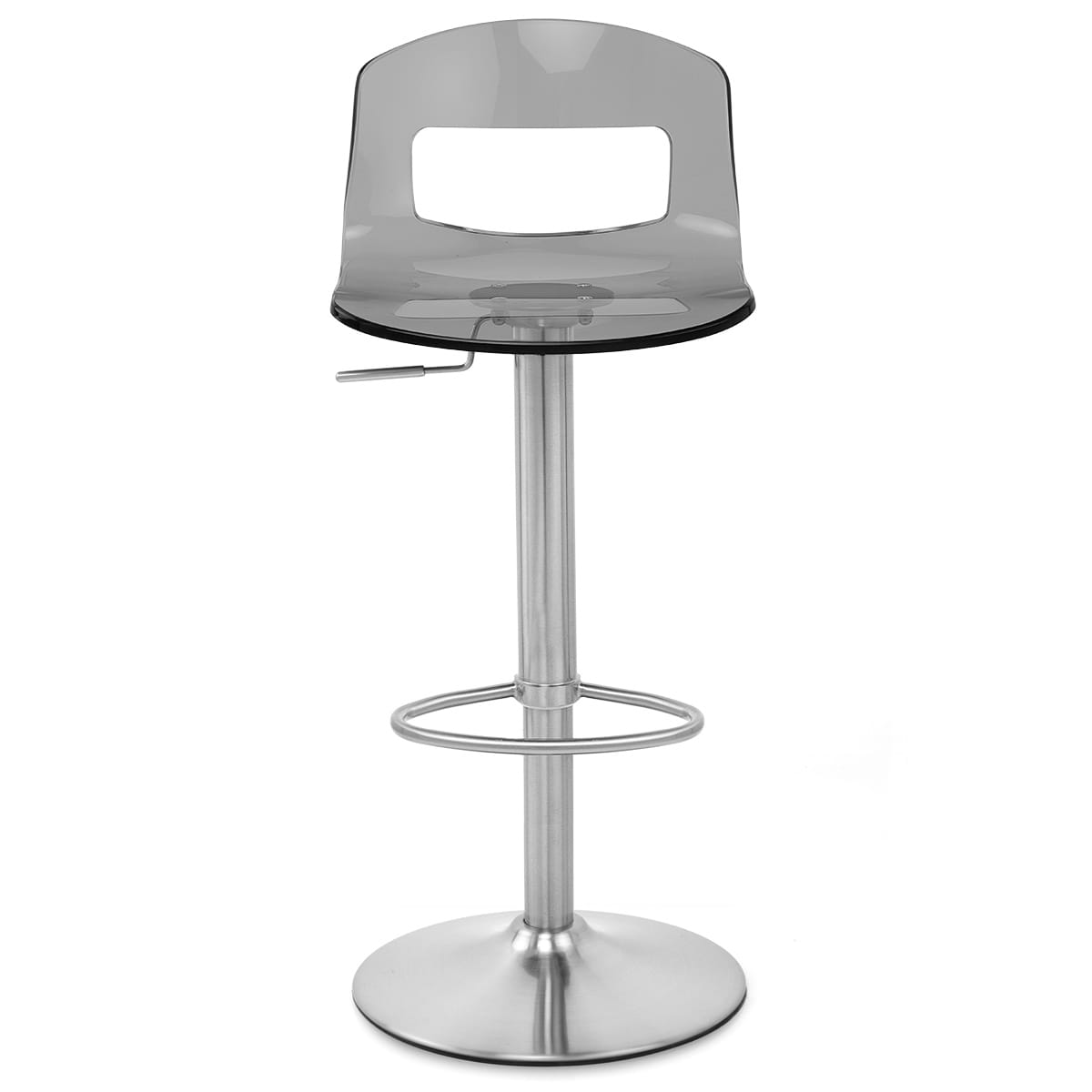Stardust Brushed Steel Stool Smoked