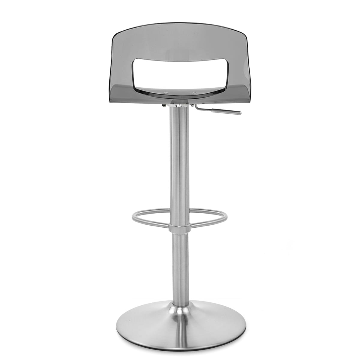Stardust Brushed Steel Stool Smoked