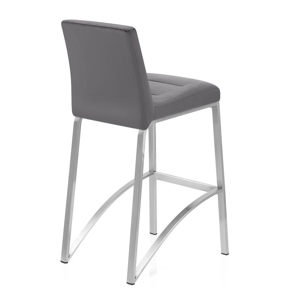 Stella Brushed Stool Charcoal Velvet