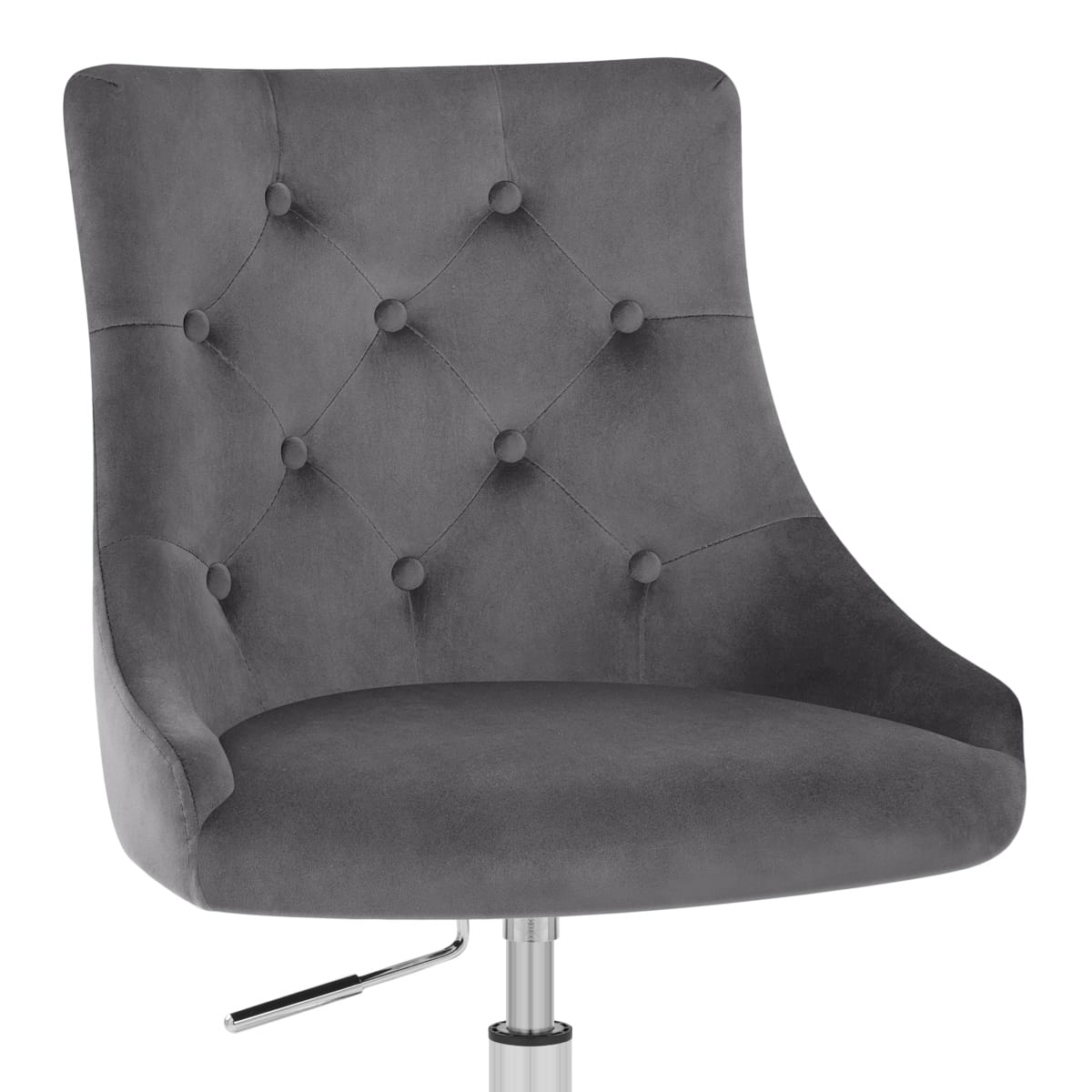 Sofia Office Chair Charcoal Velvet