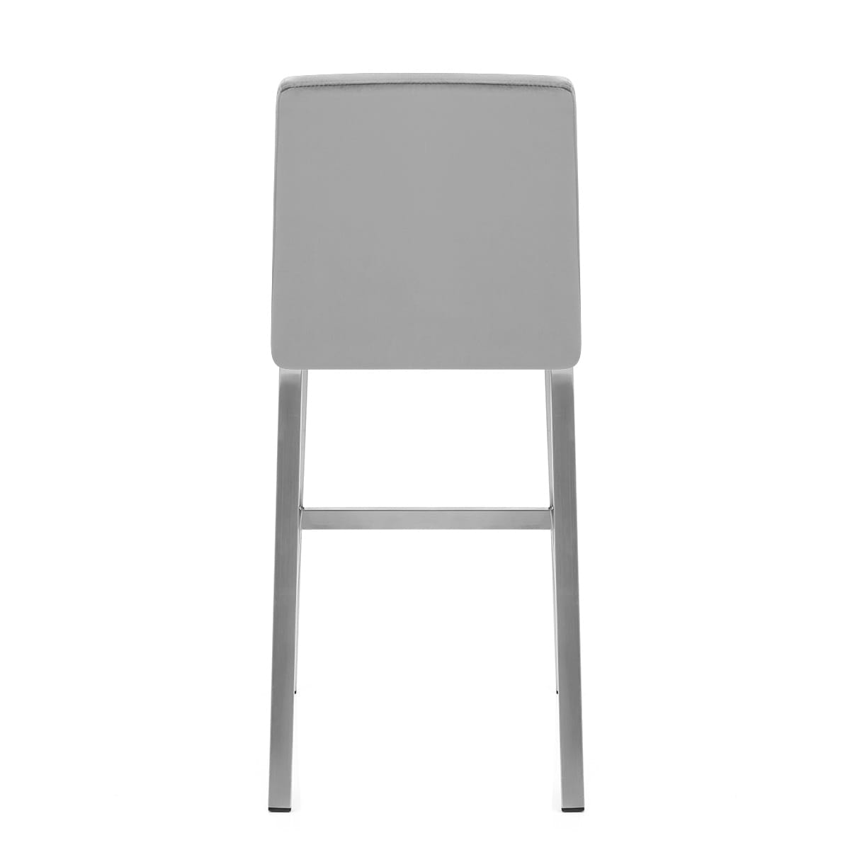 Stella Brushed Stool Grey Velvet