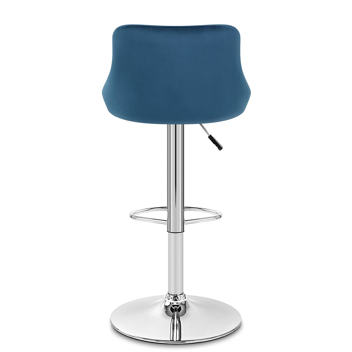 Stitch Bar Stool Blue Velvet