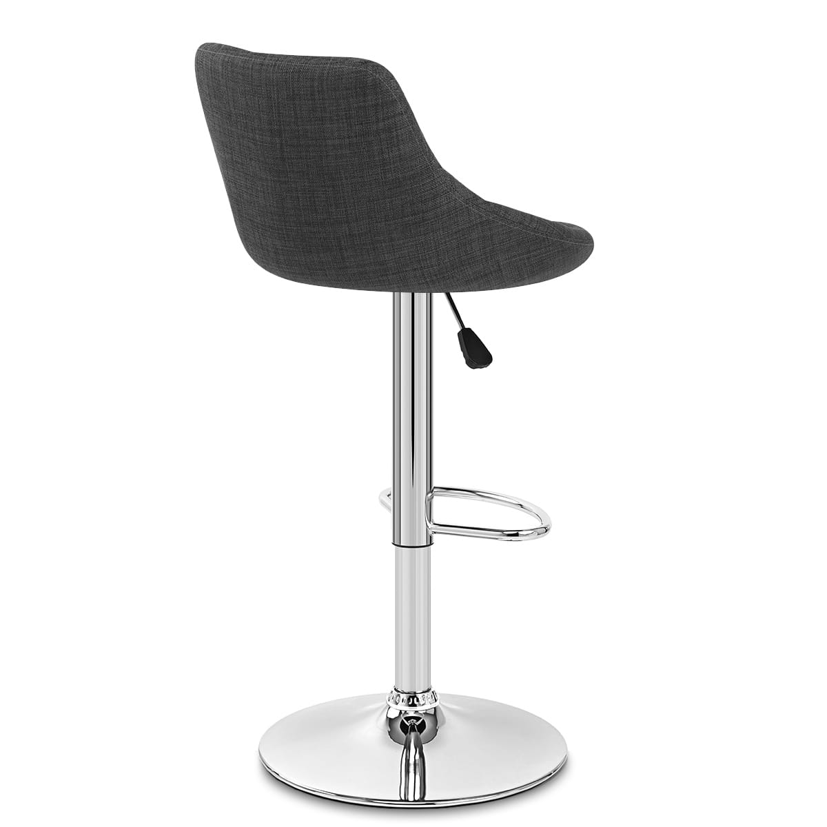 Stitch Bar Stool Charcoal Fabric