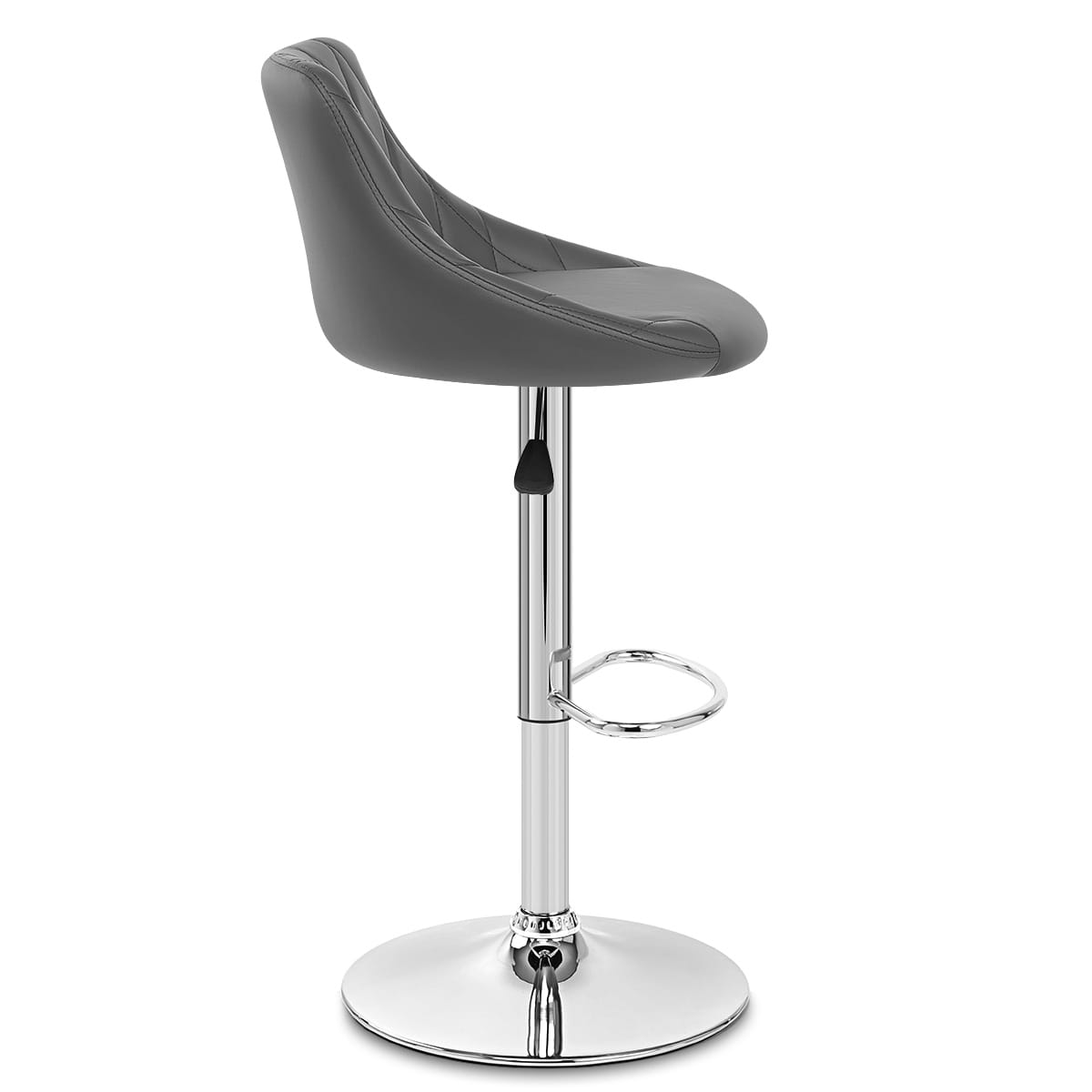 Stitch Bar Stool Grey