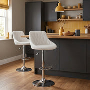 Stitch Bar Stool White