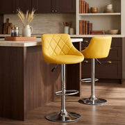 Stitch Bar Stool Yellow