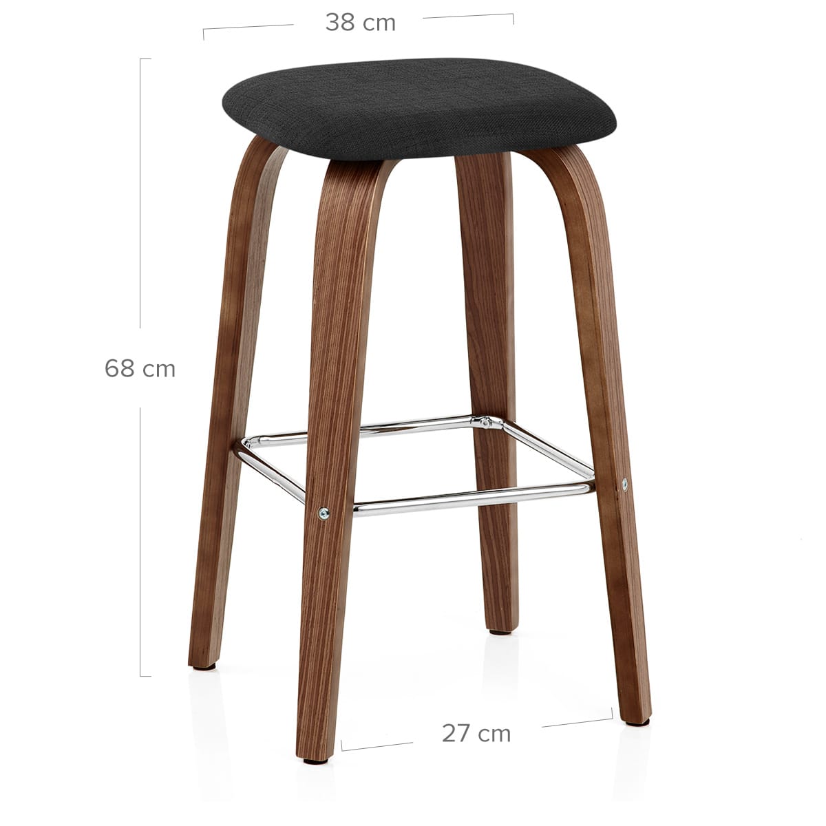 Stockholm Bar Stool Black