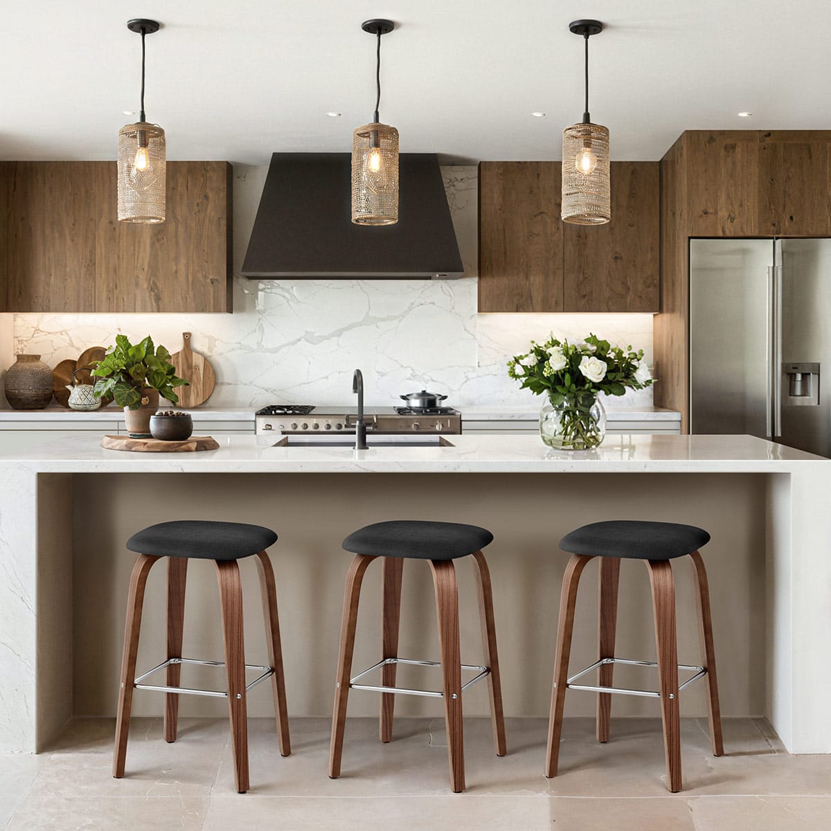 Stockholm Bar Stool Black