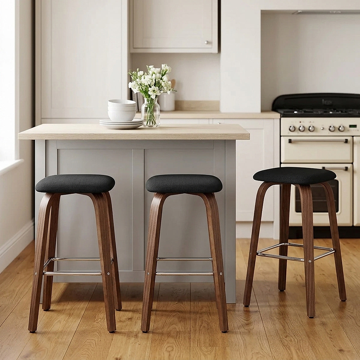 Stockholm Bar Stool Black