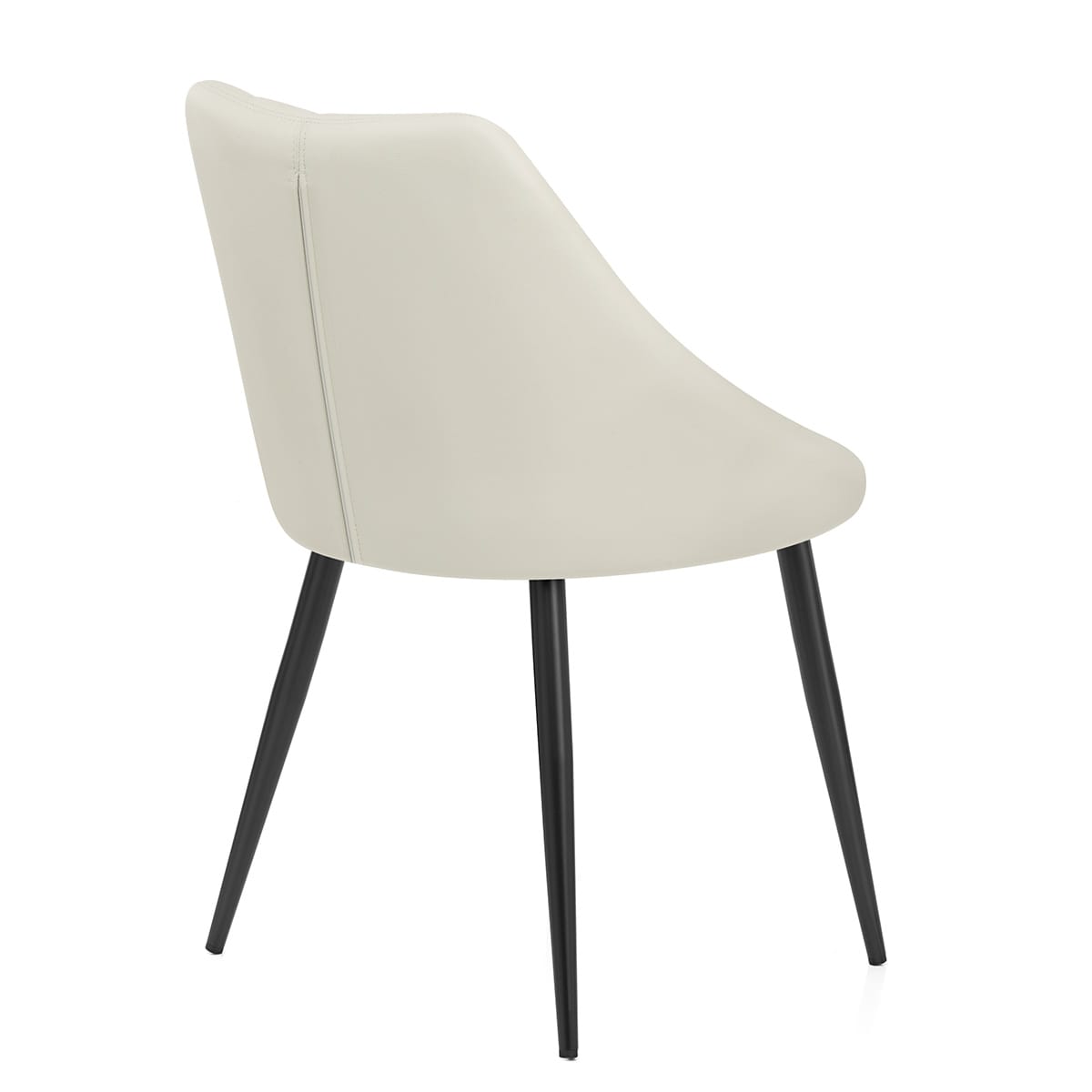 Strata Dining Chair Cream Real Leather
