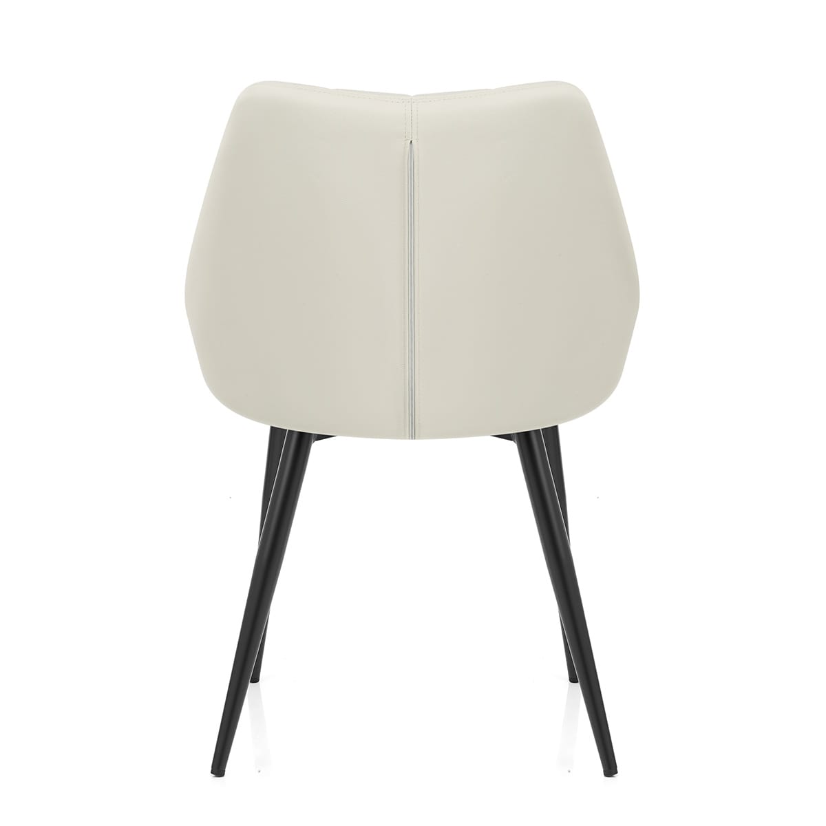 Strata Dining Chair Cream Real Leather