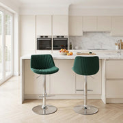 Summer Bar Stool Green Velvet
