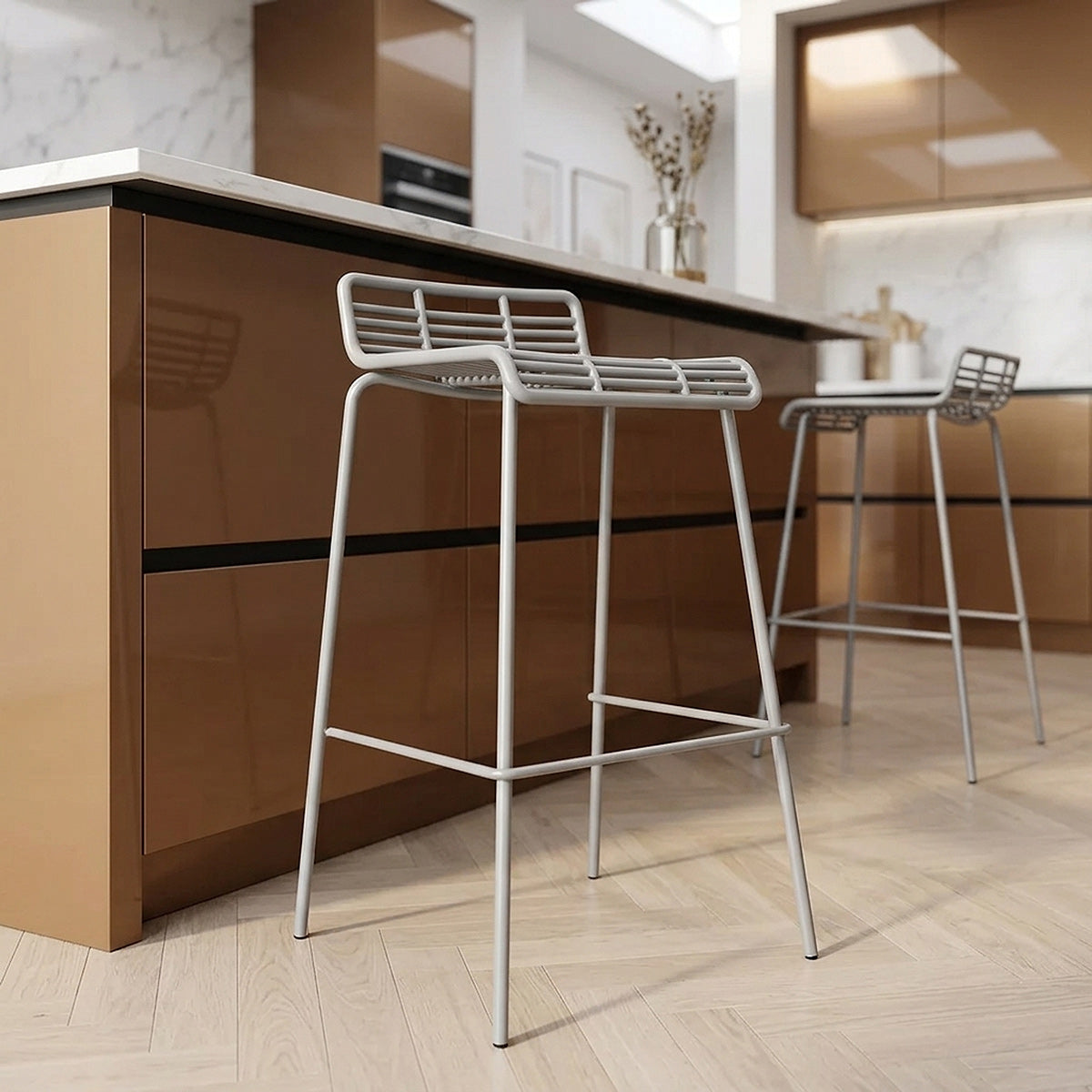 Surf Bar Stool Grey