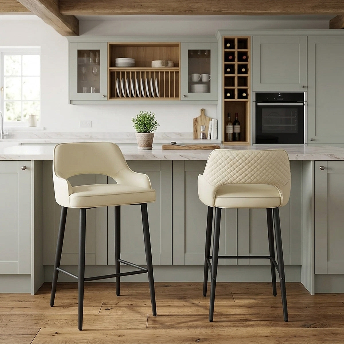 Sutton Bar Stool Cream