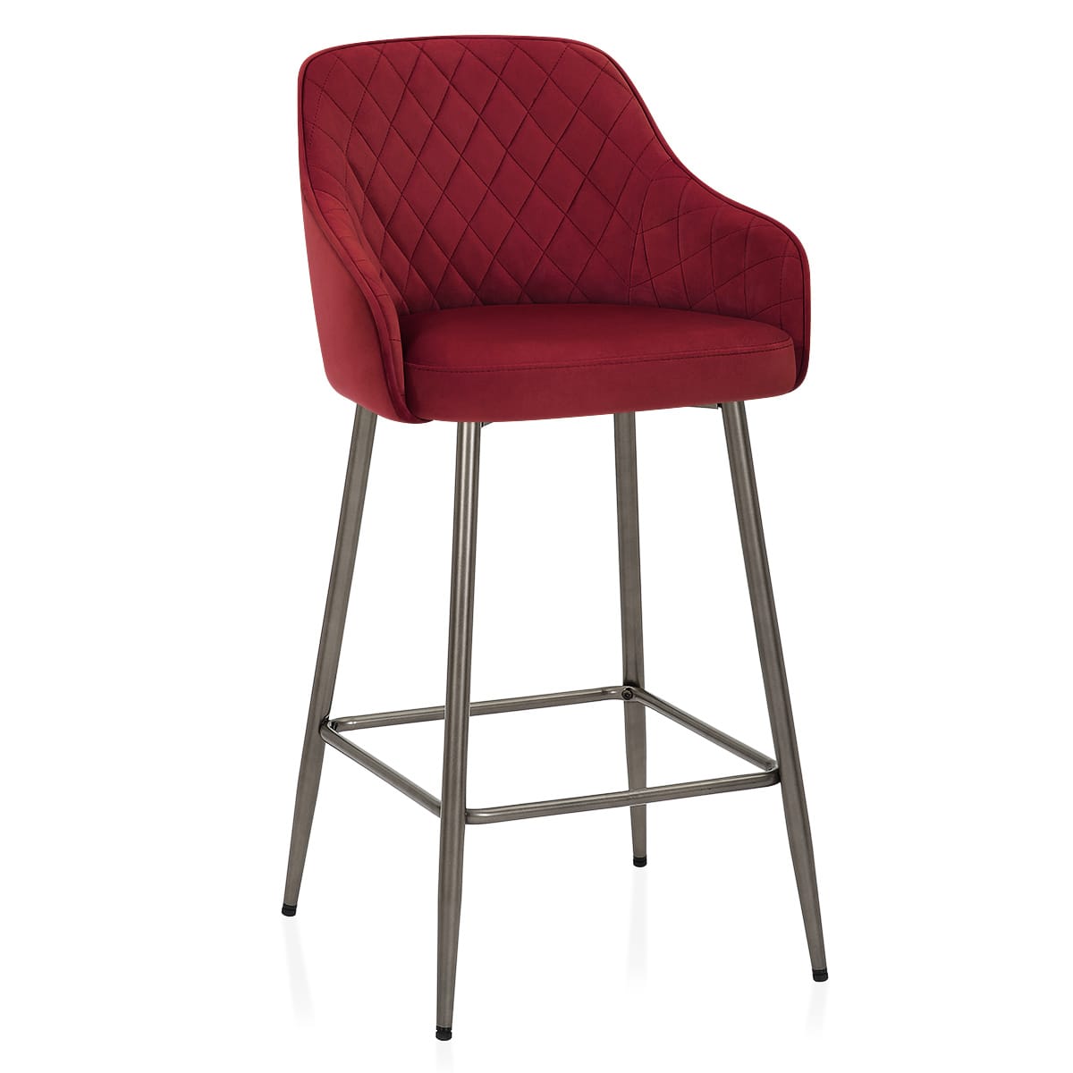 Sydney Bar Stool Red Velvet