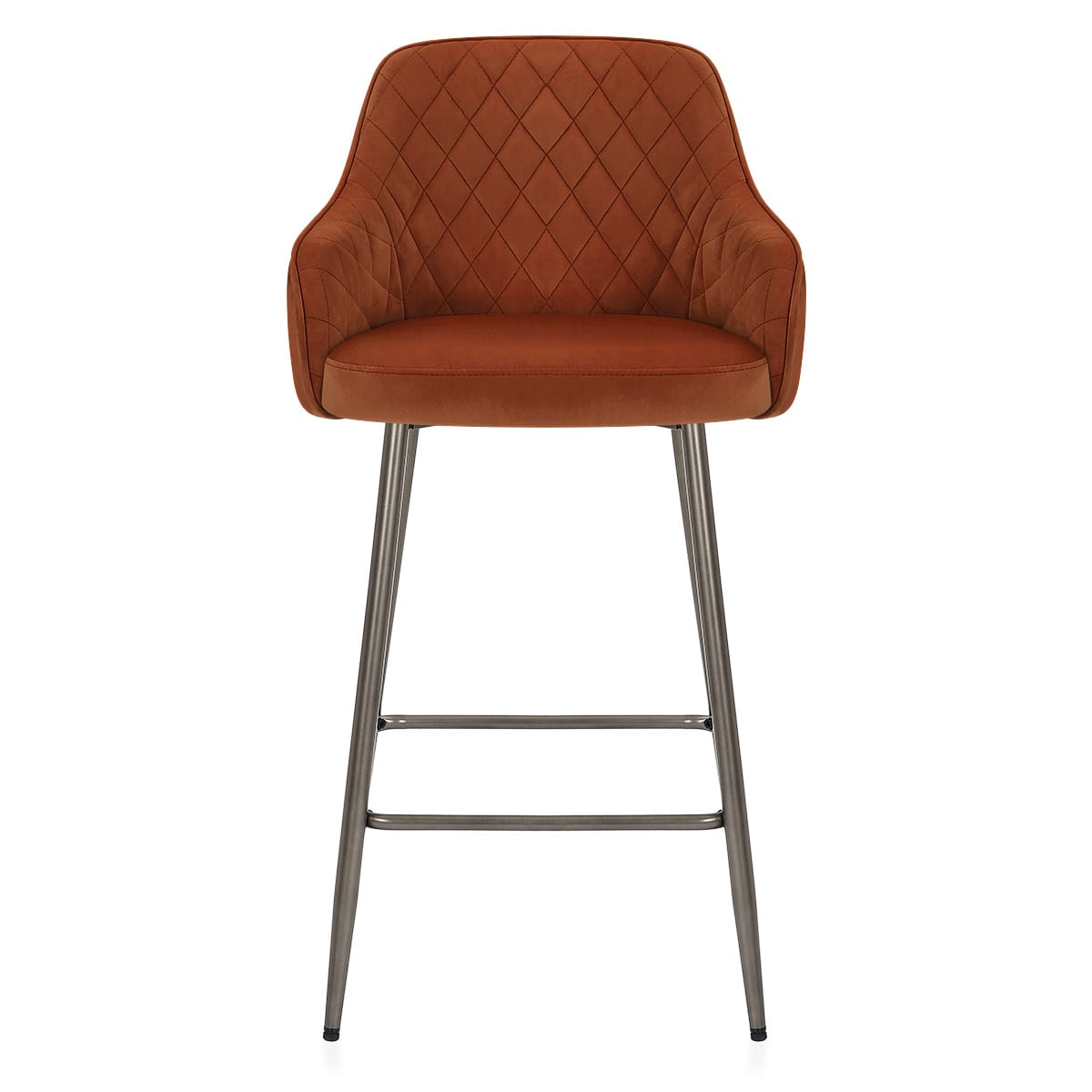 Sydney Bar Stool Rust Velvet