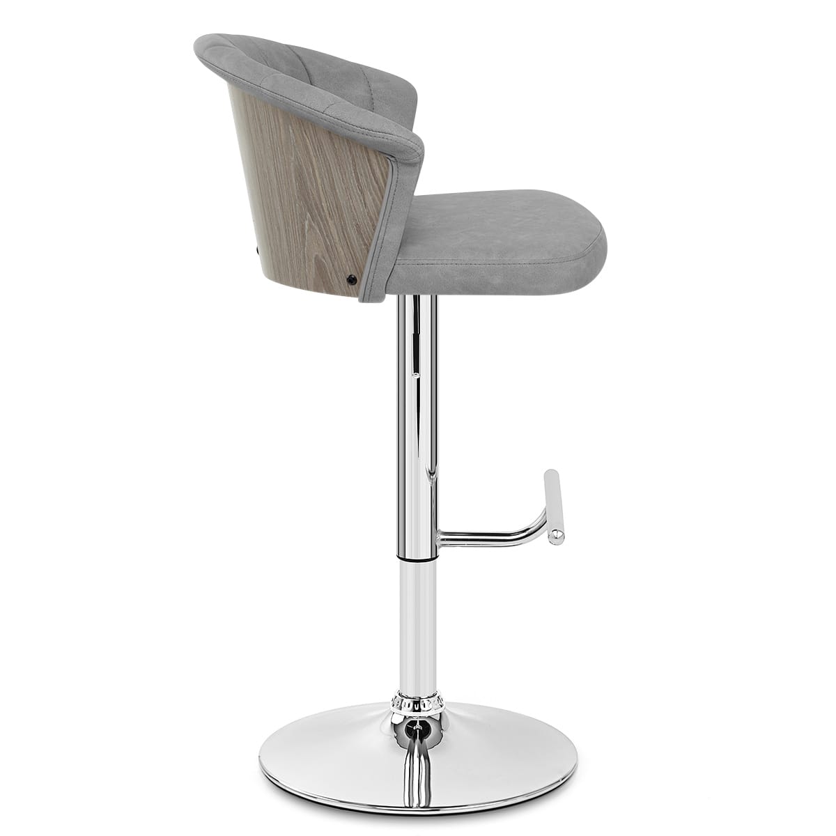 Symphony Bar Stool Antique Grey Leather