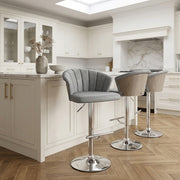 Symphony Bar Stool Antique Grey Leather