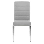 Taurus Dining Chair Light Grey Fabric