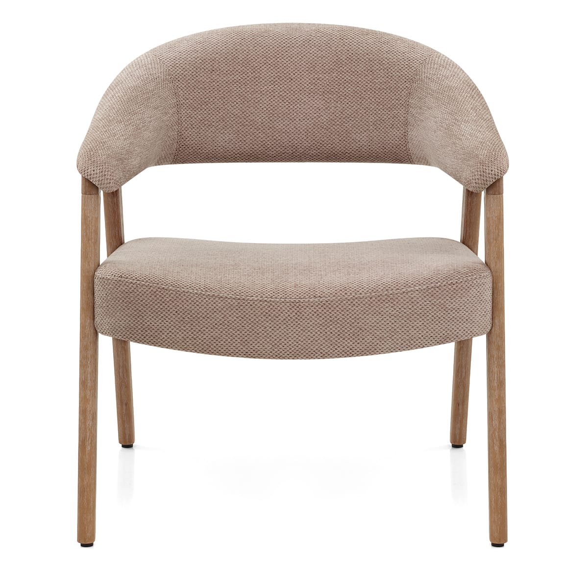 Taylor Oak Chair Brown Fabric