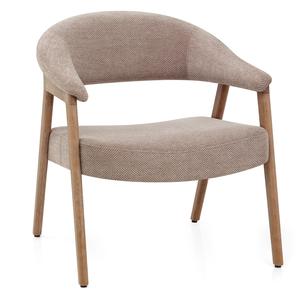 Taylor Oak Chair Brown Fabric