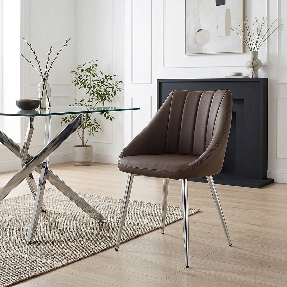 Tempo Dining Chair Brown