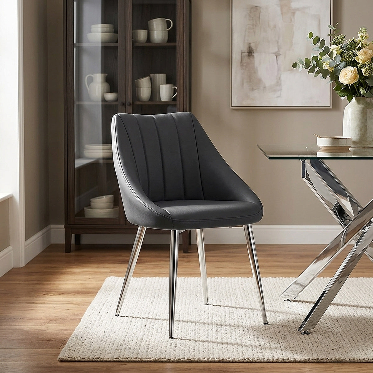 Tempo Dining Chair Charcoal