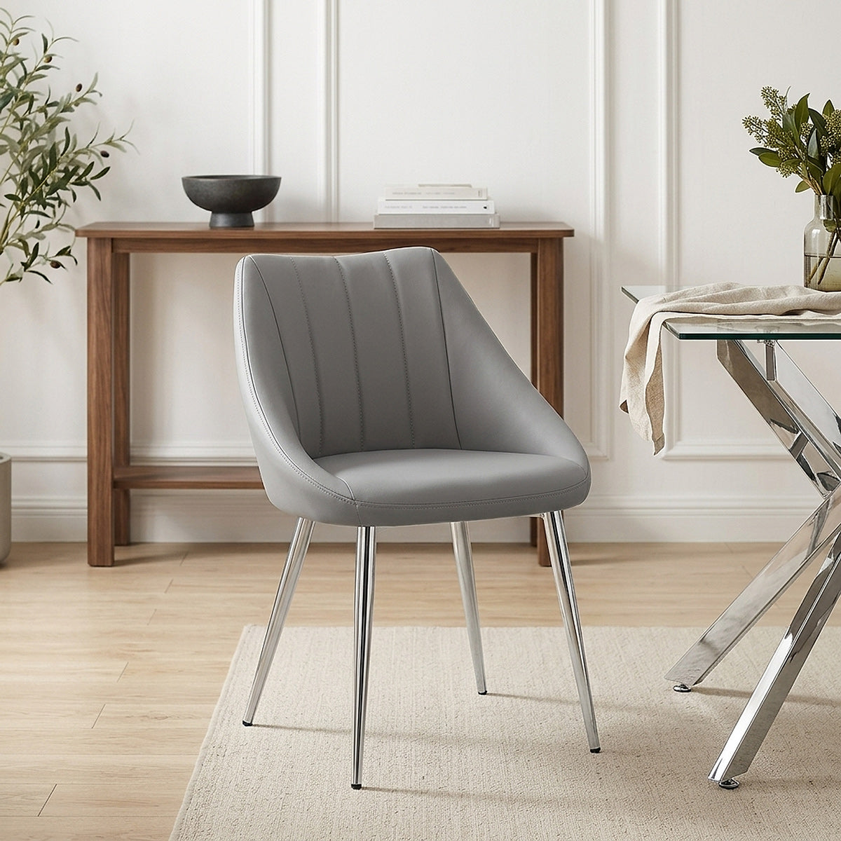 Tempo Dining Chair Light Grey
