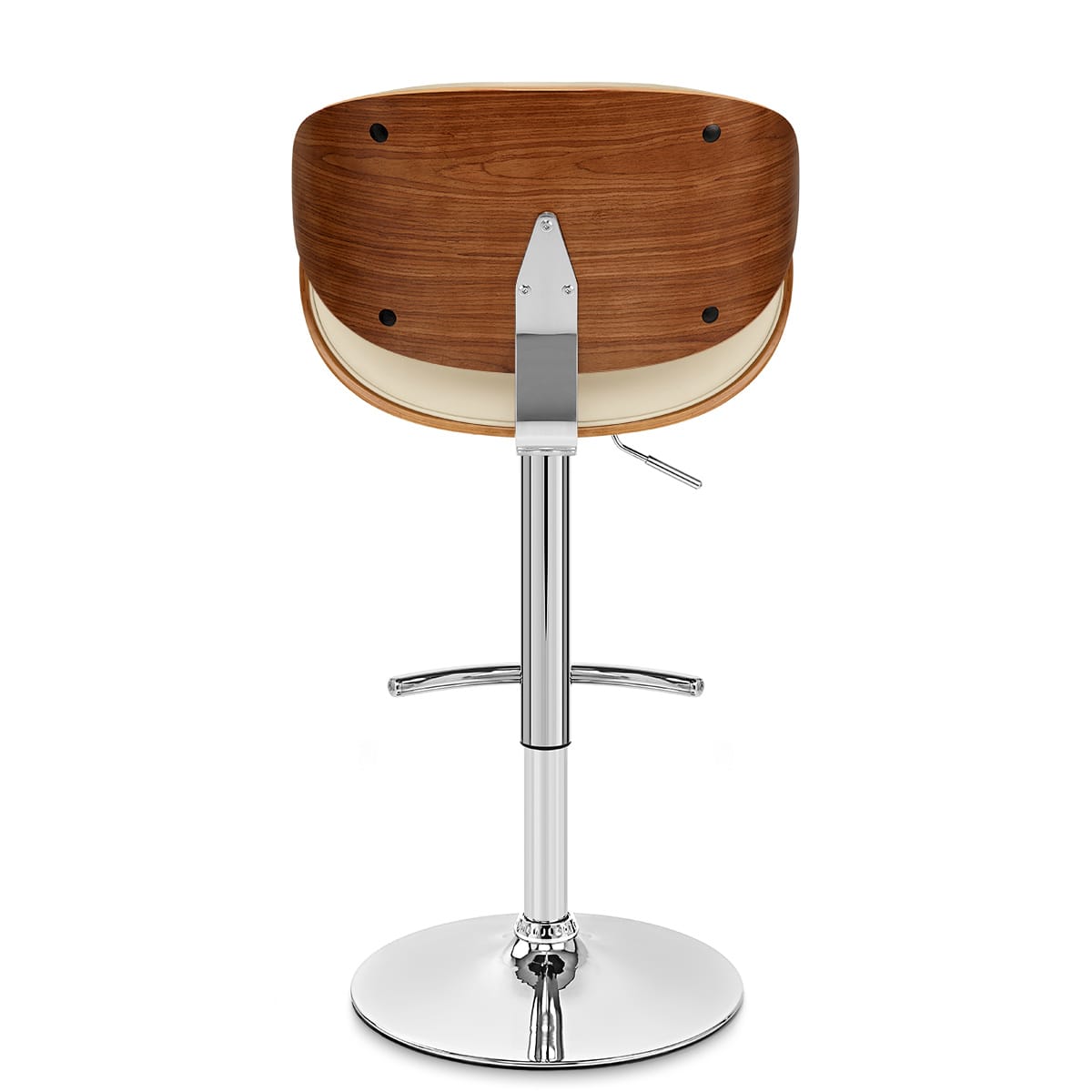 Theo Walnut Bar Stool Cream