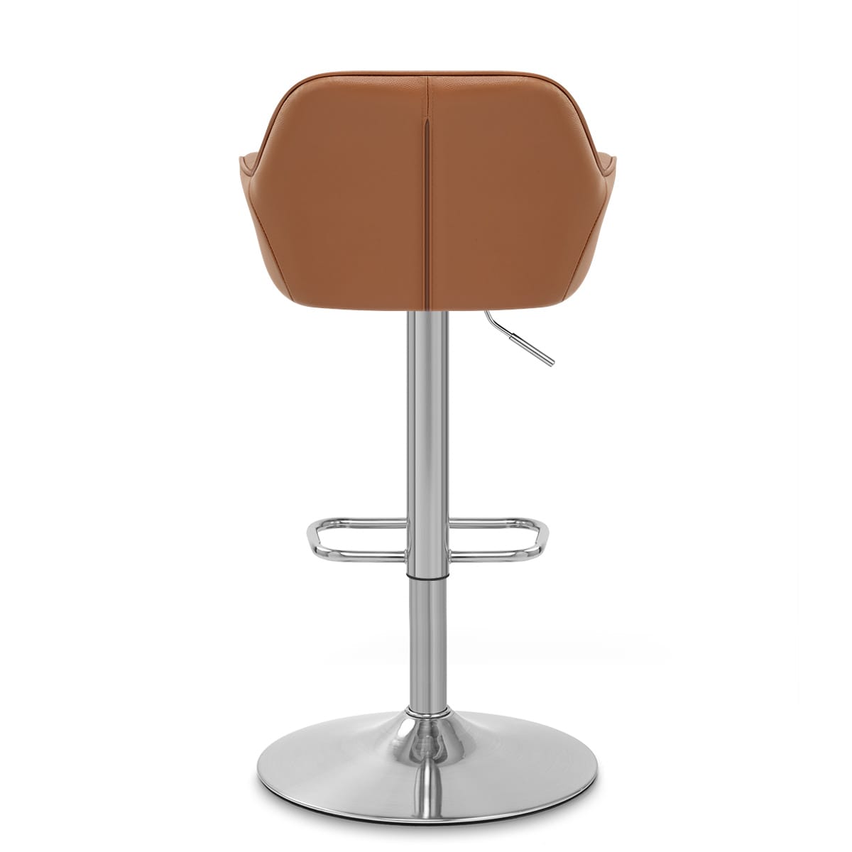 Tokyo Real Leather Brushed Stool Brown