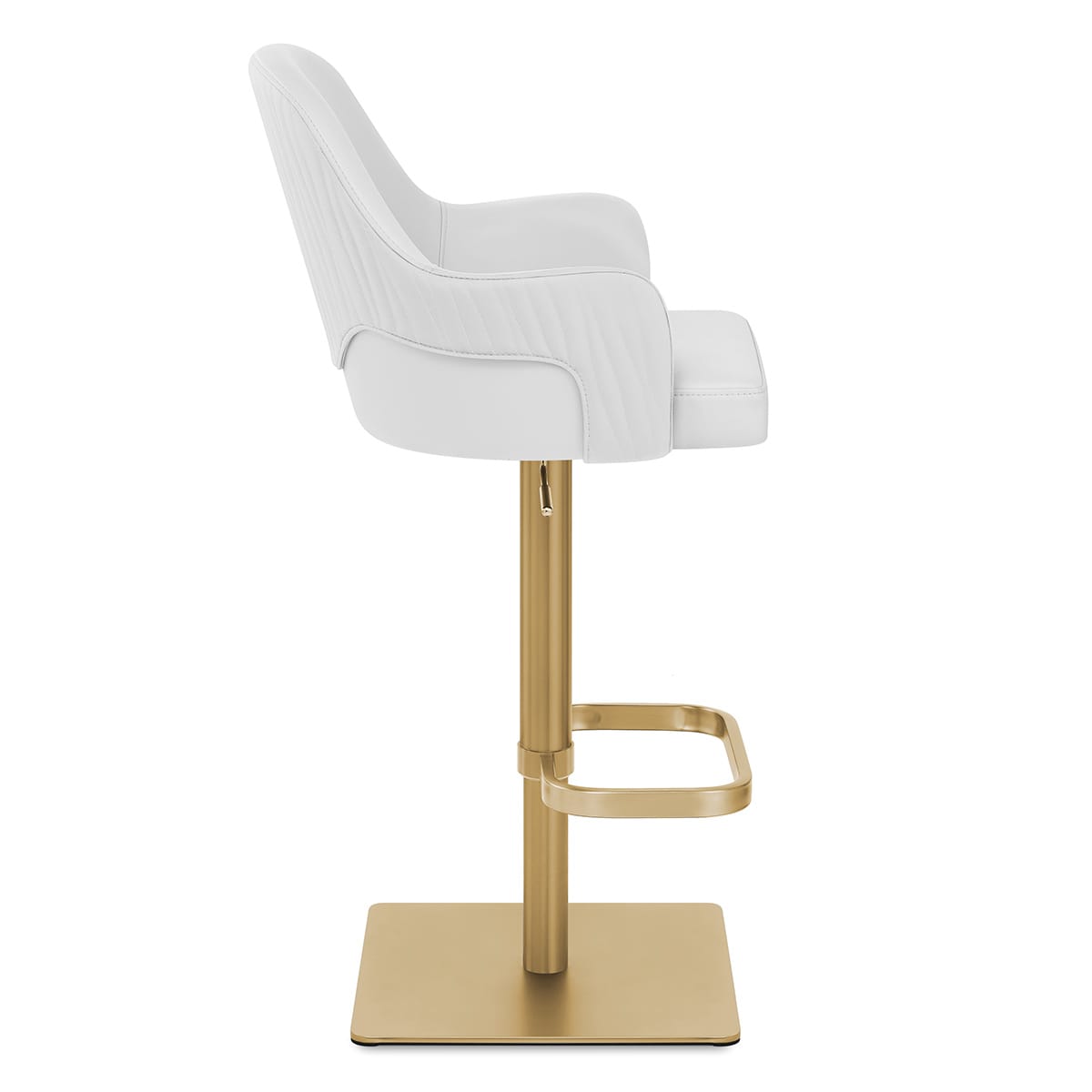 Toni Gold Stool White