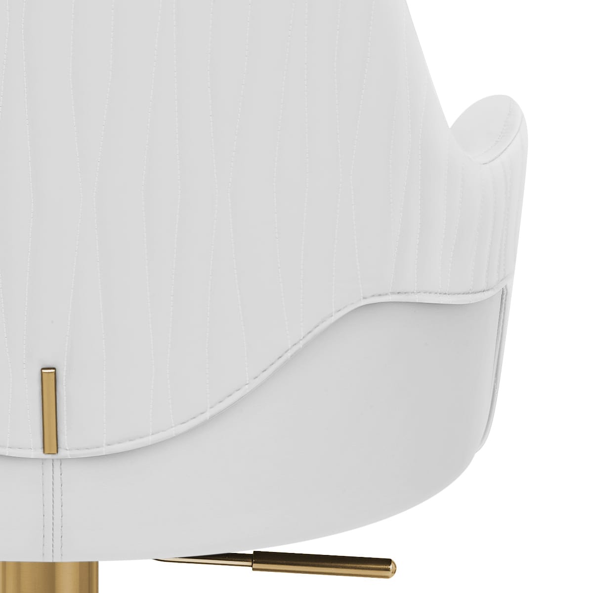 Toni Gold Stool White