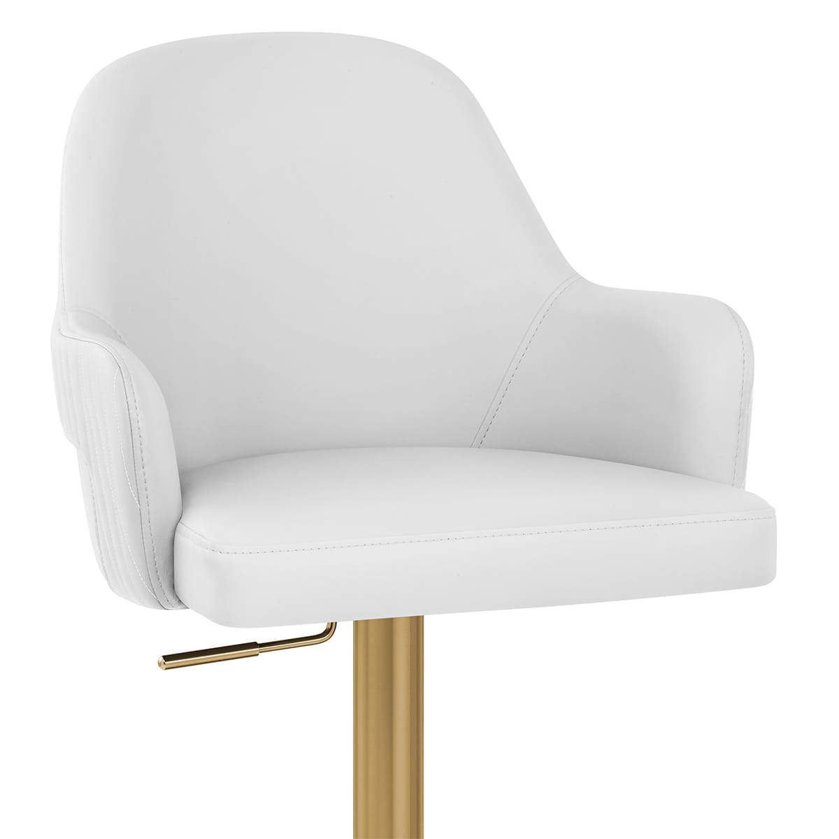 Toni Gold Stool White